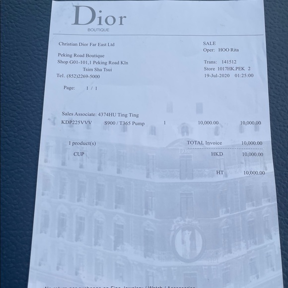 Dior B23 High Top,Blue Oblique,size 8,it - Picture 6 of 7